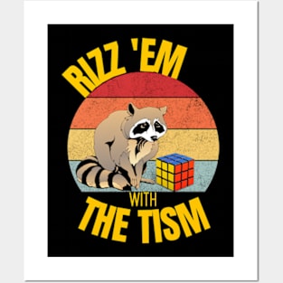 Rizz 'Em With The Tism Classic Shirt For Kids Posters and Art